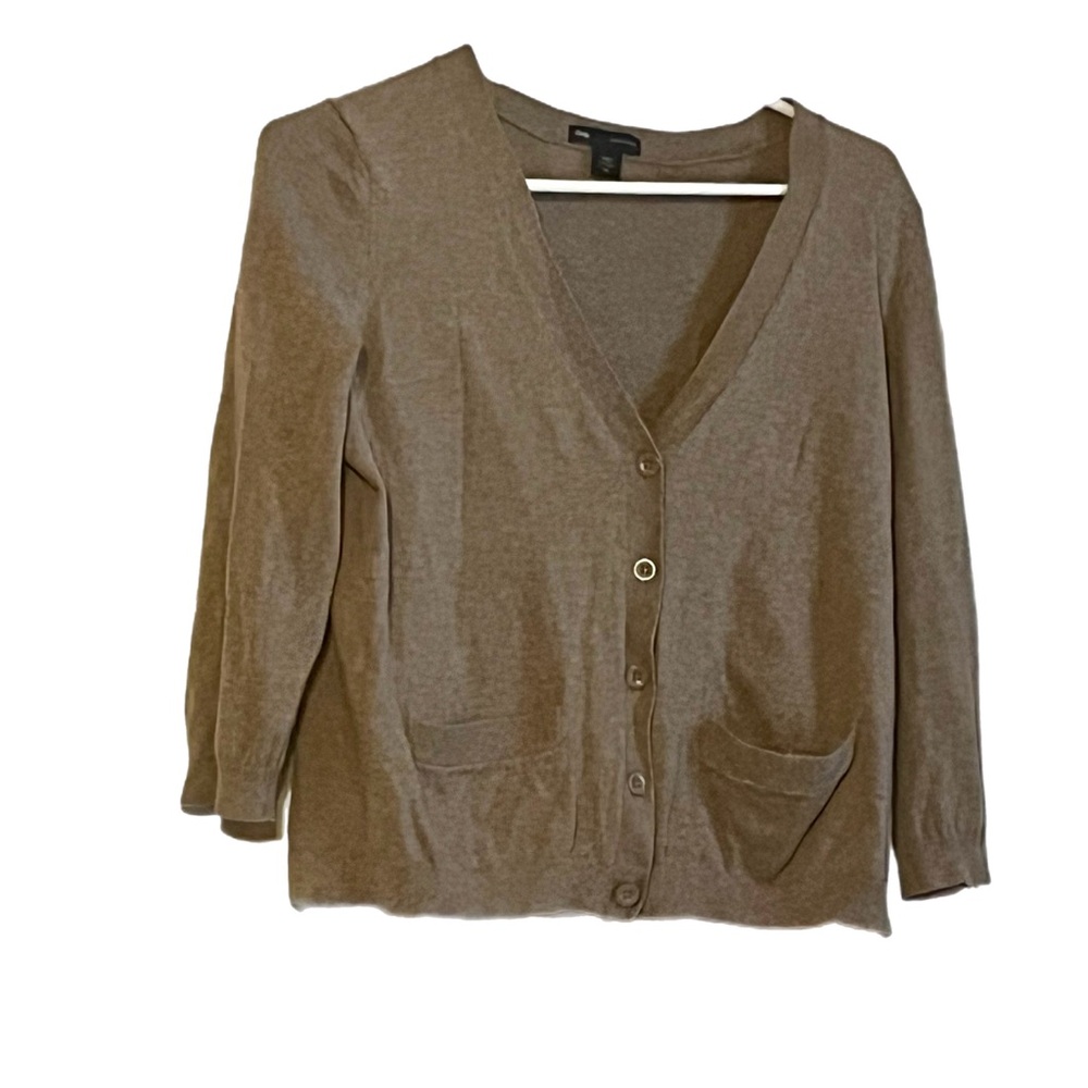 GAP Brown Cardigan Sweater with a brown color